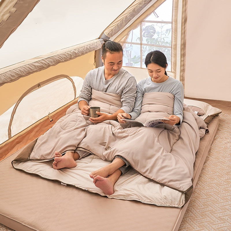 Experience the Great Outdoors with Our Double Outdoor Thickened Camping Sleeping Bag